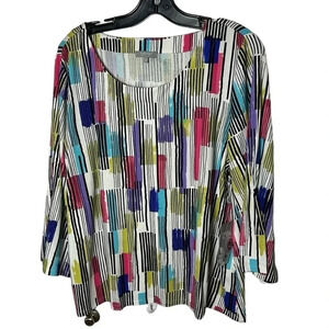 Oversized swing top,,multicolored,striped,cottagecore  cabincore NWT HABITAT